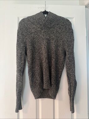 American Eagle Outfitters Charcoal Marled Turtleneck Sweater